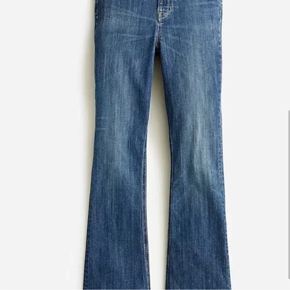 Women's Blue Flared Jeans - Picture 2 of 4